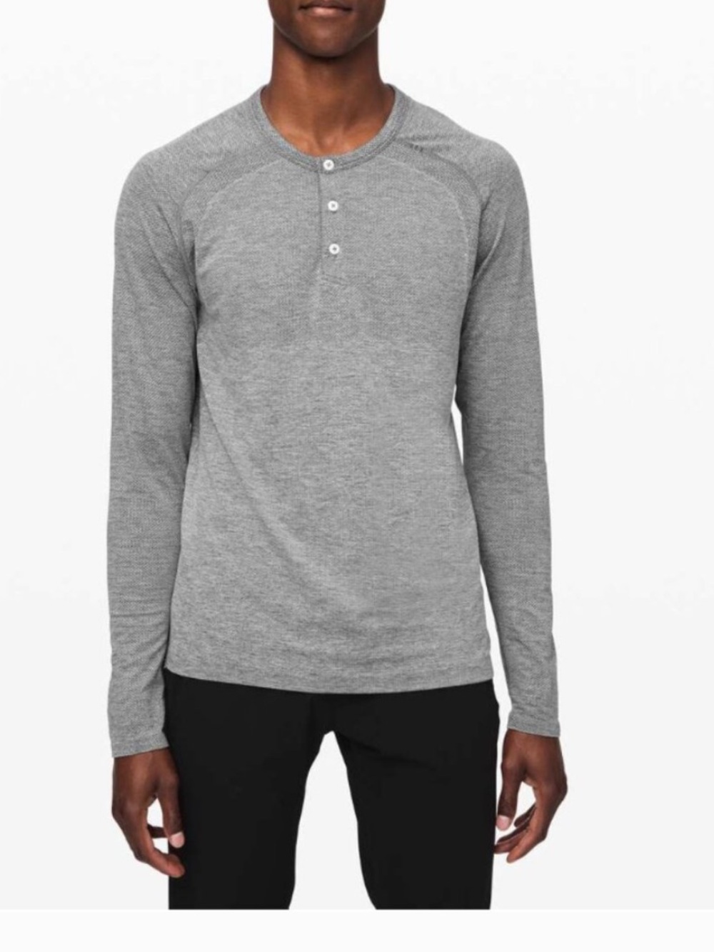 Mens Lululemon Metal Vent Tech Long Sleeve Henley